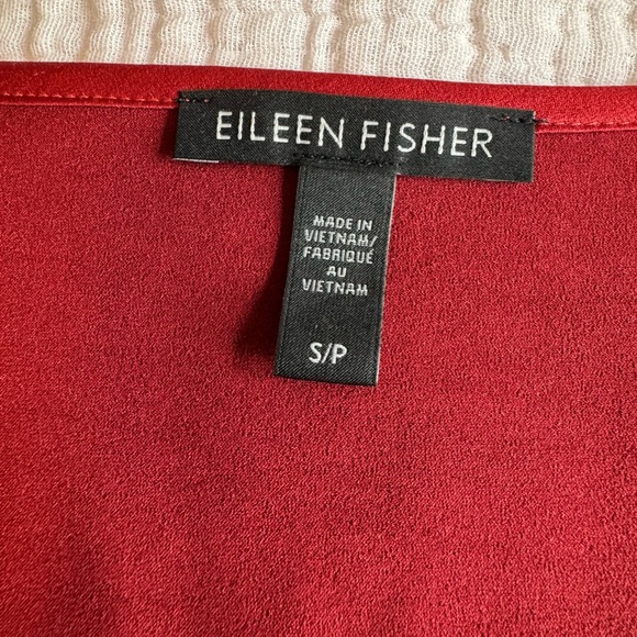 [EILEEN FISHER] Serrano Satin Scoop Neck Blouse - Picture 8 of 11